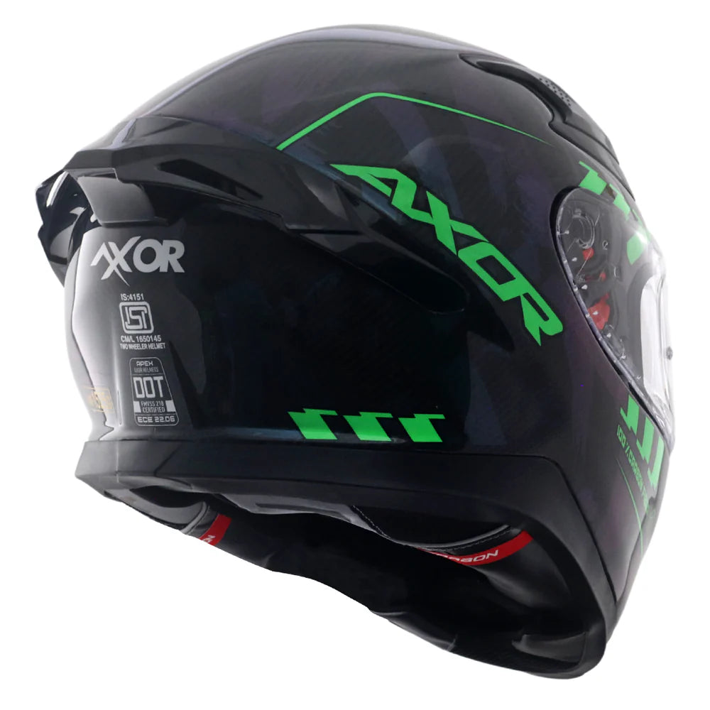 APEX GLOSS CARBON SMALL CHECKS HELMET